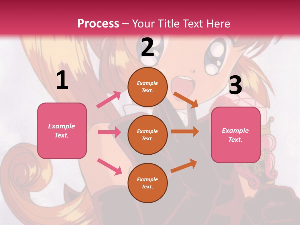 A Woman In A Pink Dress Holding A Rose PowerPoint Template