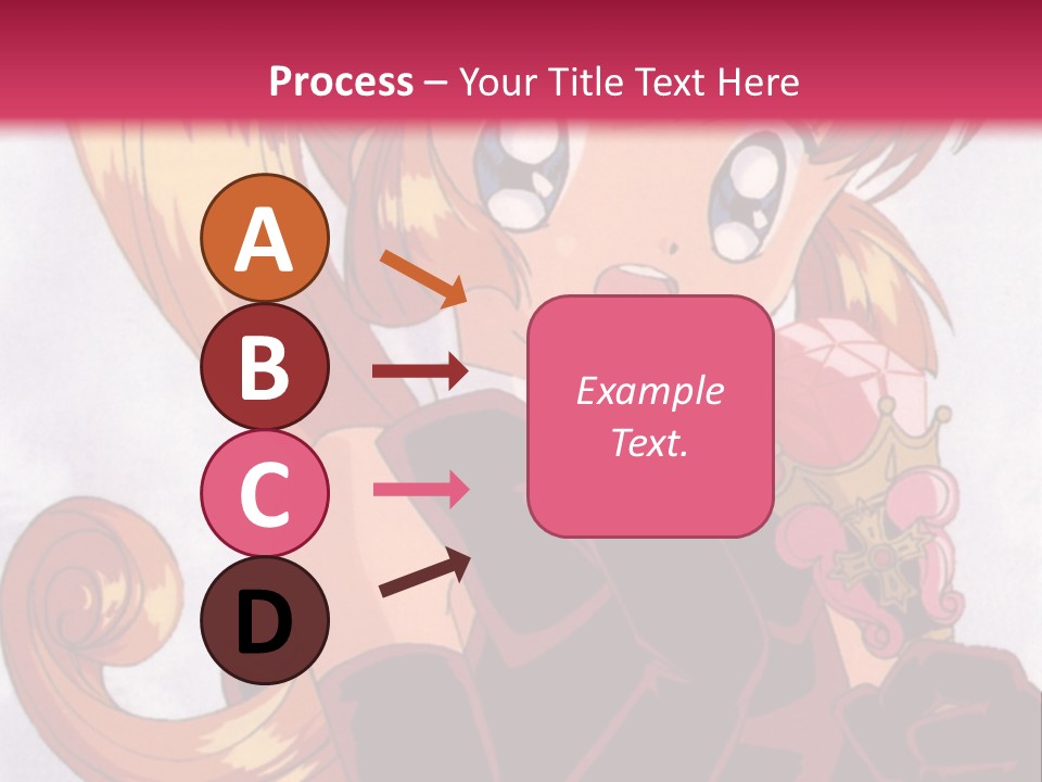 A Woman In A Pink Dress Holding A Rose PowerPoint Template