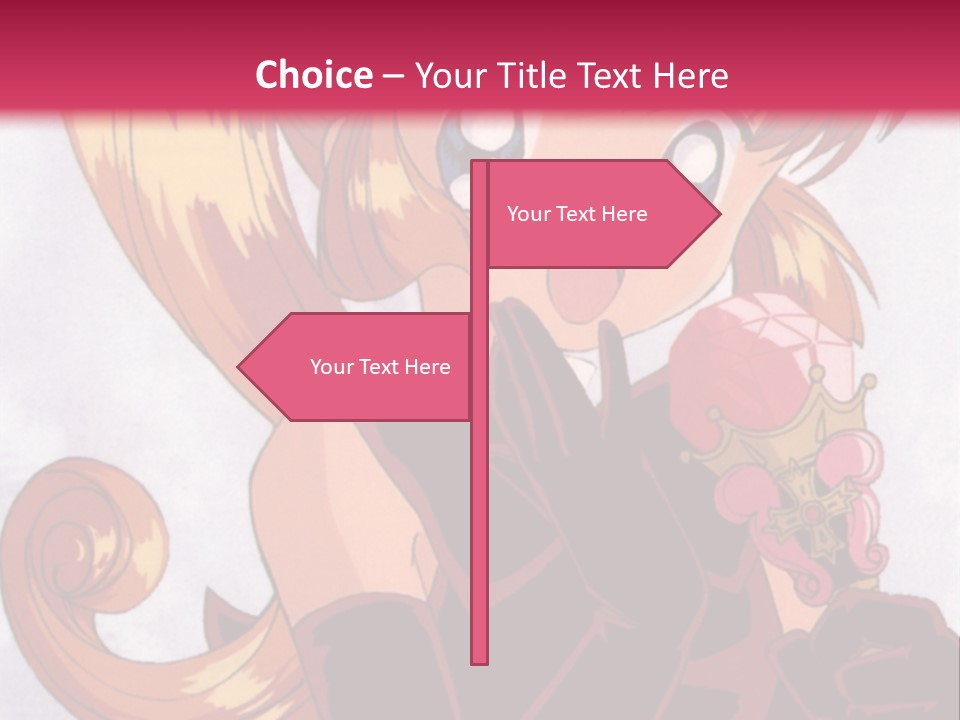 A Woman In A Pink Dress Holding A Rose PowerPoint Template