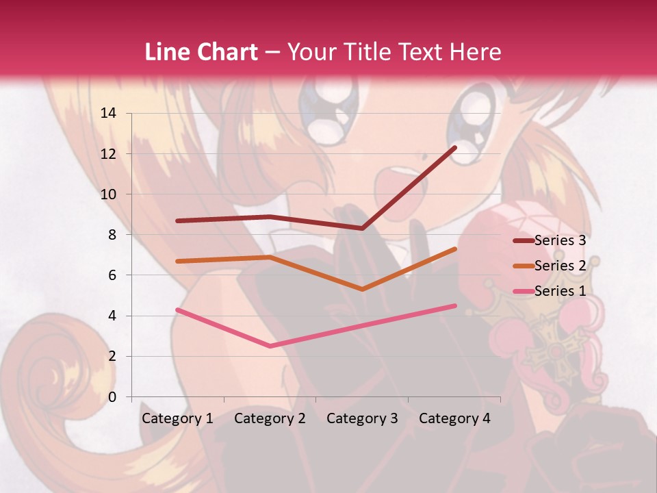 A Woman In A Pink Dress Holding A Rose PowerPoint Template