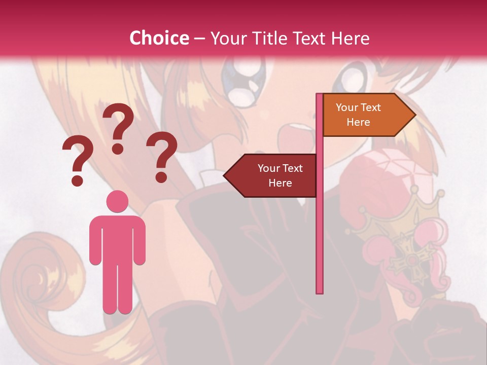 A Woman In A Pink Dress Holding A Rose PowerPoint Template