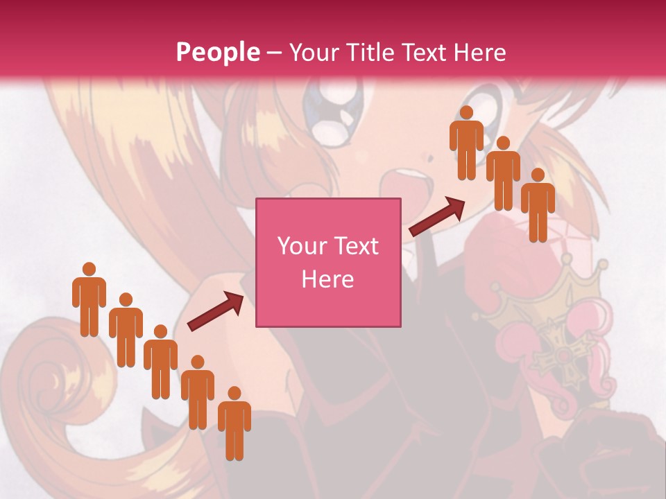 A Woman In A Pink Dress Holding A Rose PowerPoint Template