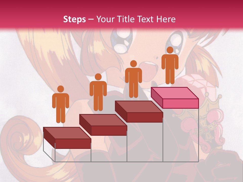 A Woman In A Pink Dress Holding A Rose PowerPoint Template