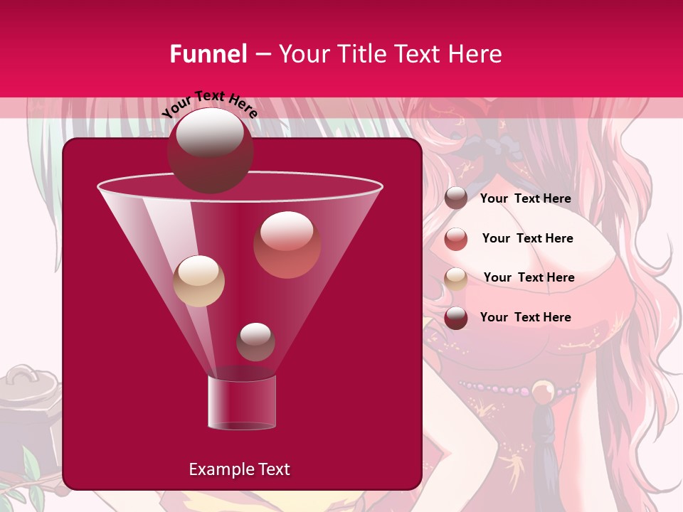 Two Anime Girls Standing Next To Each Other PowerPoint Template