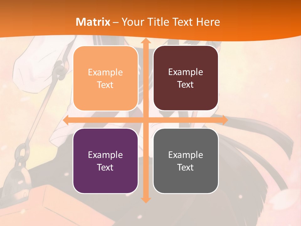 A Girl Sitting On A Swing With A Sword In Her Hand PowerPoint Template