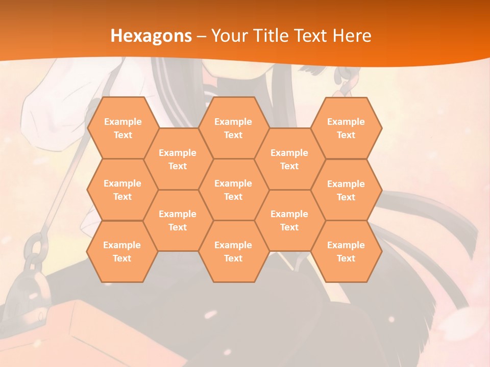 A Girl Sitting On A Swing With A Sword In Her Hand PowerPoint Template