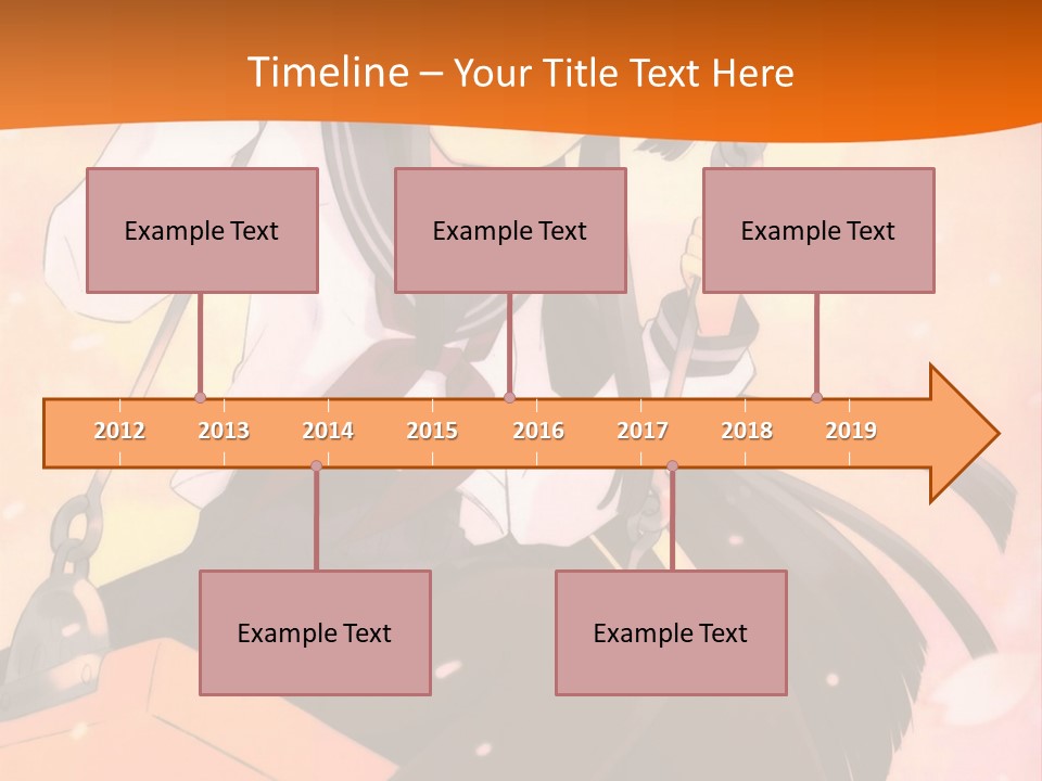 A Girl Sitting On A Swing With A Sword In Her Hand PowerPoint Template
