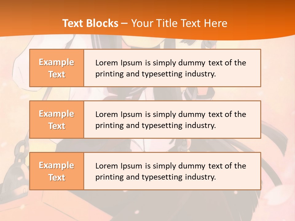 A Girl Sitting On A Swing With A Sword In Her Hand PowerPoint Template