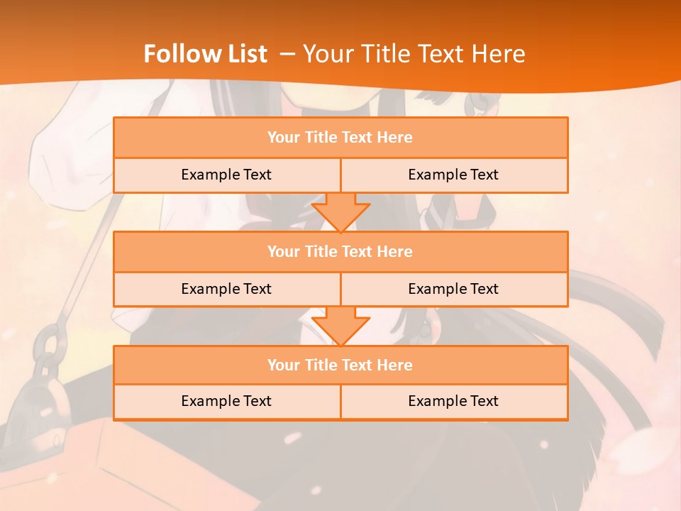 A Girl Sitting On A Swing With A Sword In Her Hand PowerPoint Template