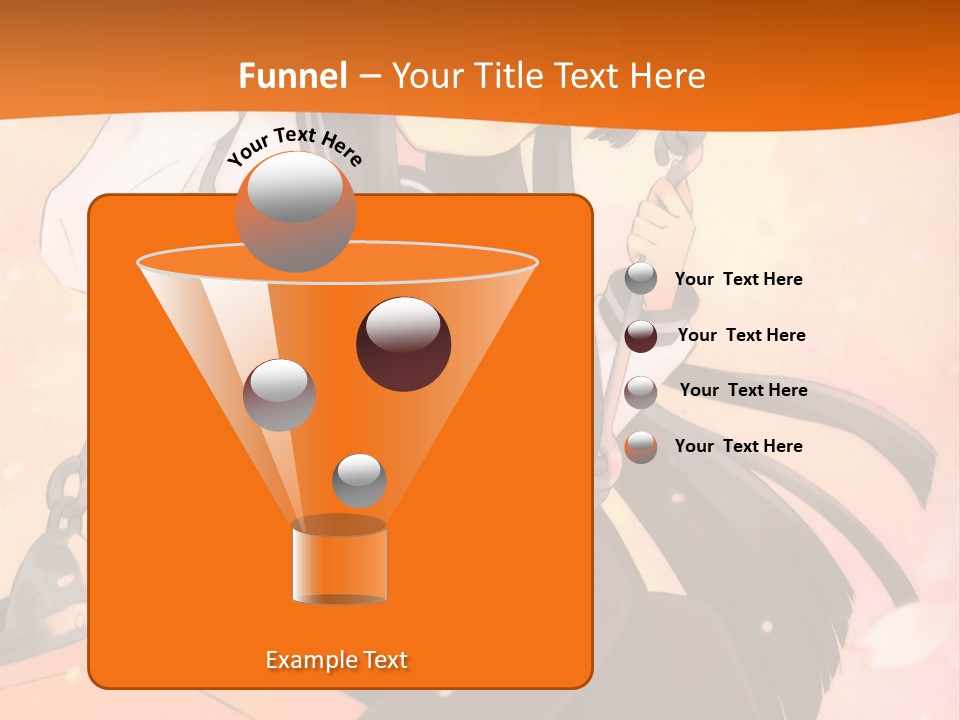 A Girl Sitting On A Swing With A Sword In Her Hand PowerPoint Template