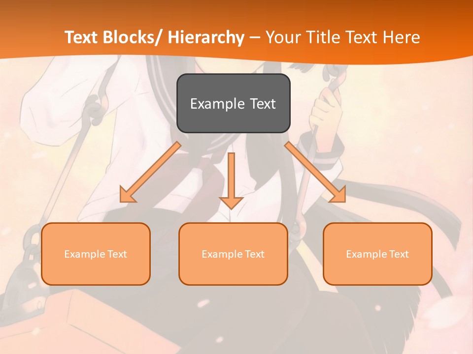 A Girl Sitting On A Swing With A Sword In Her Hand PowerPoint Template