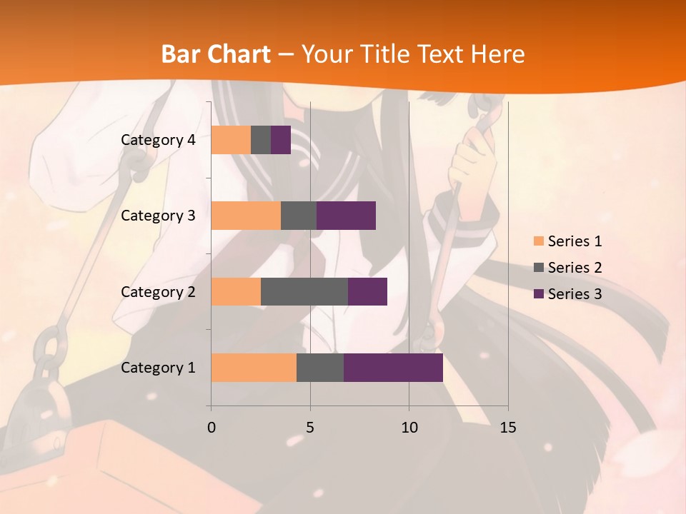 A Girl Sitting On A Swing With A Sword In Her Hand PowerPoint Template