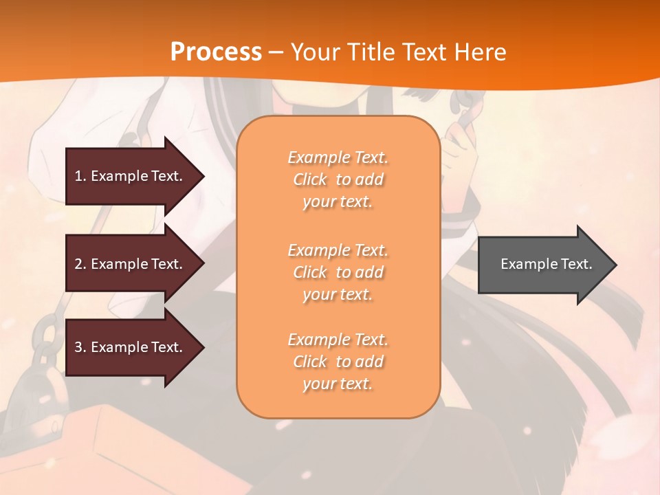A Girl Sitting On A Swing With A Sword In Her Hand PowerPoint Template