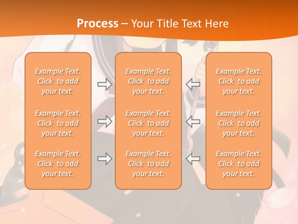 A Girl Sitting On A Swing With A Sword In Her Hand PowerPoint Template