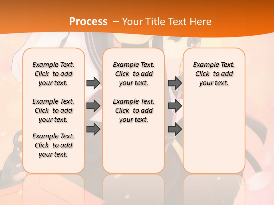 A Girl Sitting On A Swing With A Sword In Her Hand PowerPoint Template