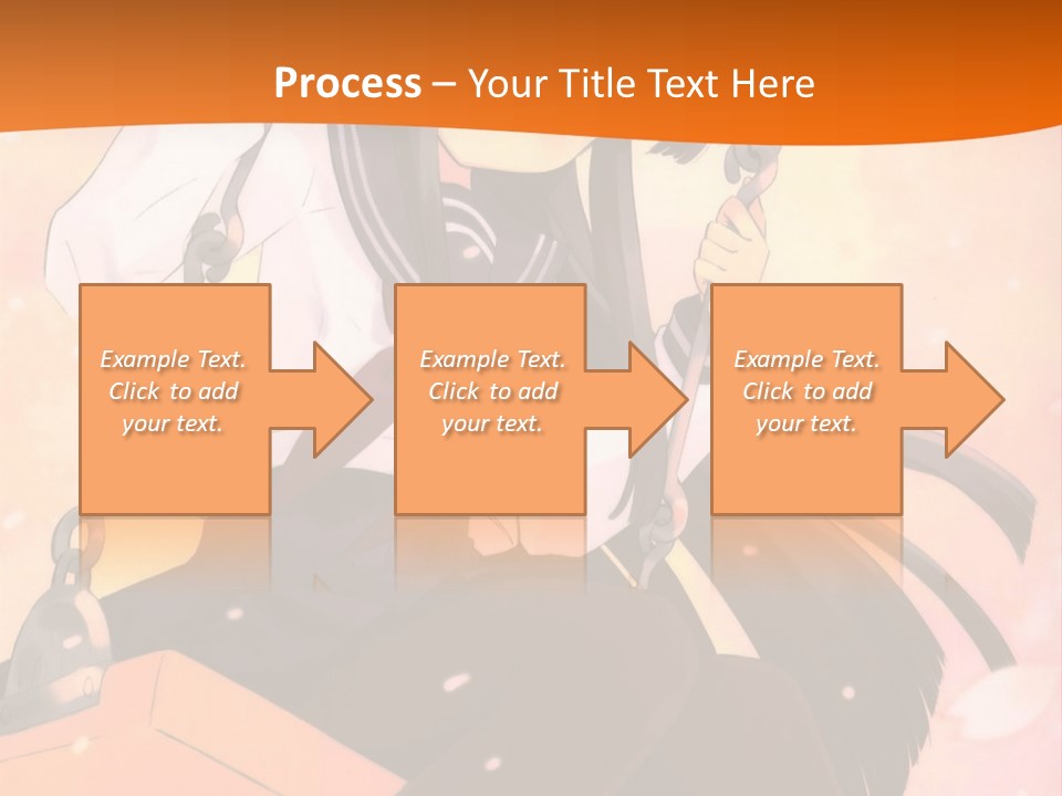 A Girl Sitting On A Swing With A Sword In Her Hand PowerPoint Template