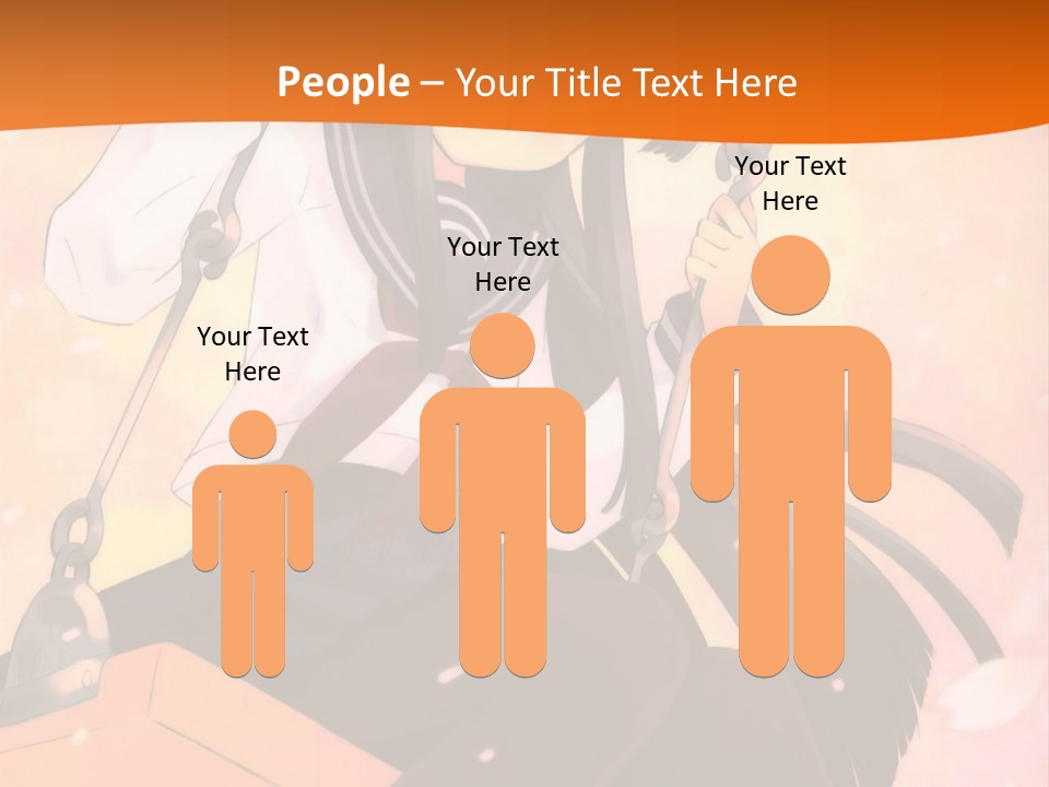 A Girl Sitting On A Swing With A Sword In Her Hand PowerPoint Template