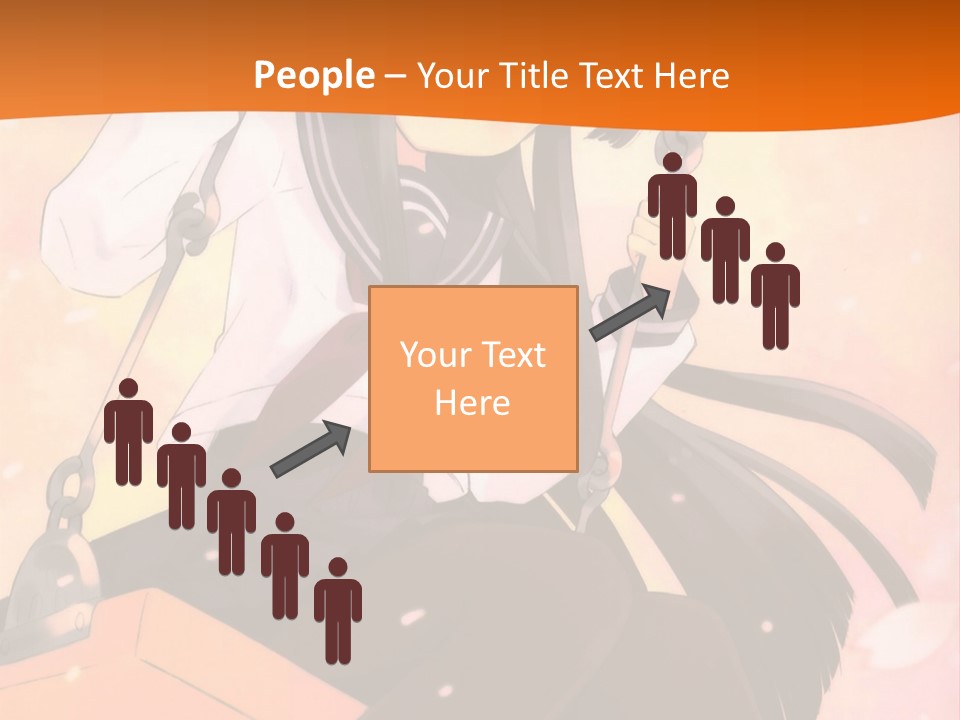 A Girl Sitting On A Swing With A Sword In Her Hand PowerPoint Template