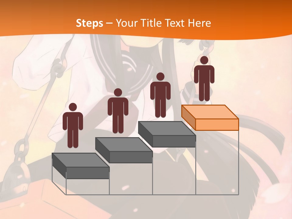 A Girl Sitting On A Swing With A Sword In Her Hand PowerPoint Template