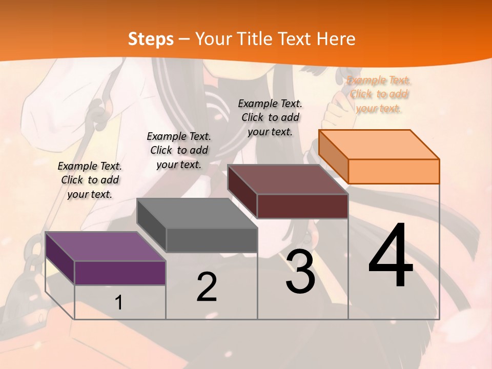 A Girl Sitting On A Swing With A Sword In Her Hand PowerPoint Template