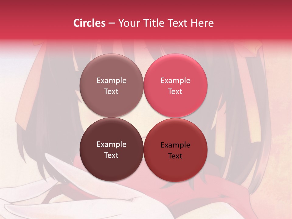 A Anime Girl With A Knife In Her Hand PowerPoint Template