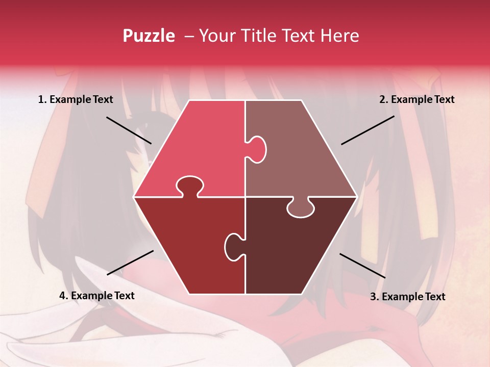 A Anime Girl With A Knife In Her Hand PowerPoint Template