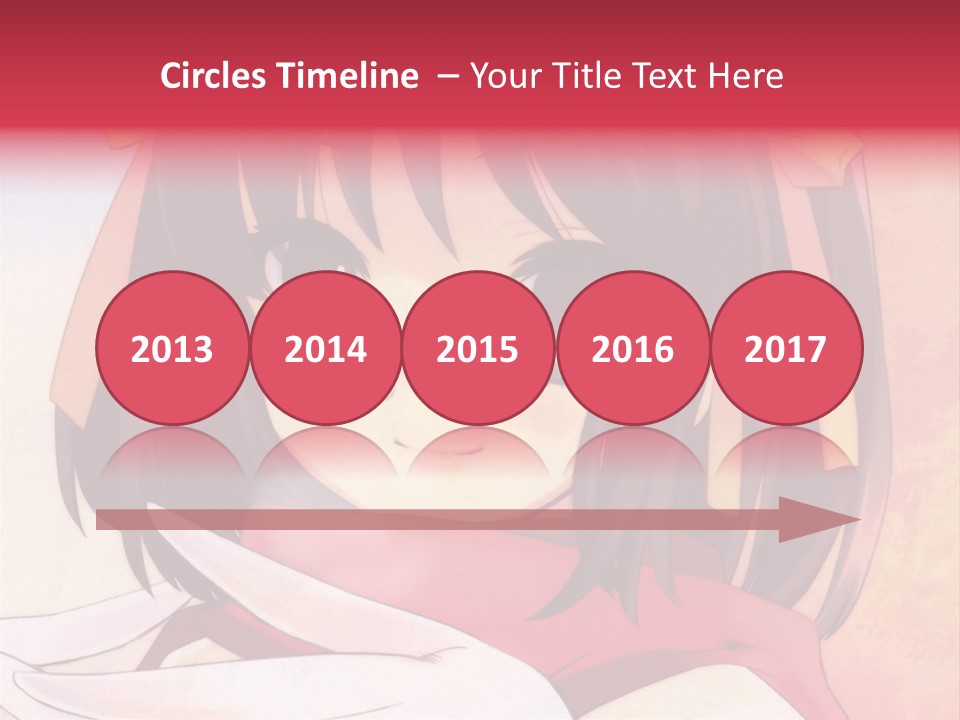 A Anime Girl With A Knife In Her Hand PowerPoint Template