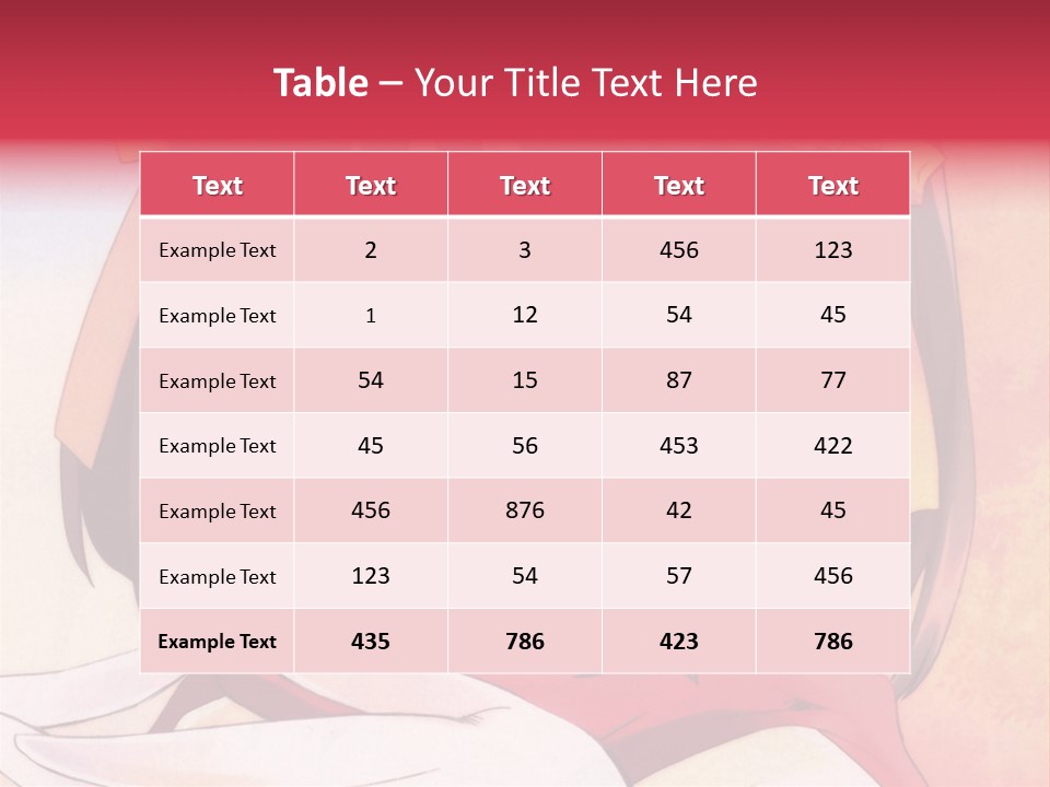 A Anime Girl With A Knife In Her Hand PowerPoint Template