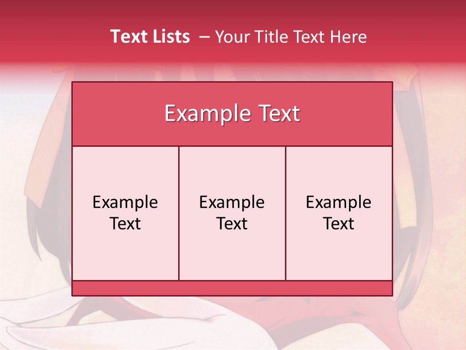 A Anime Girl With A Knife In Her Hand PowerPoint Template