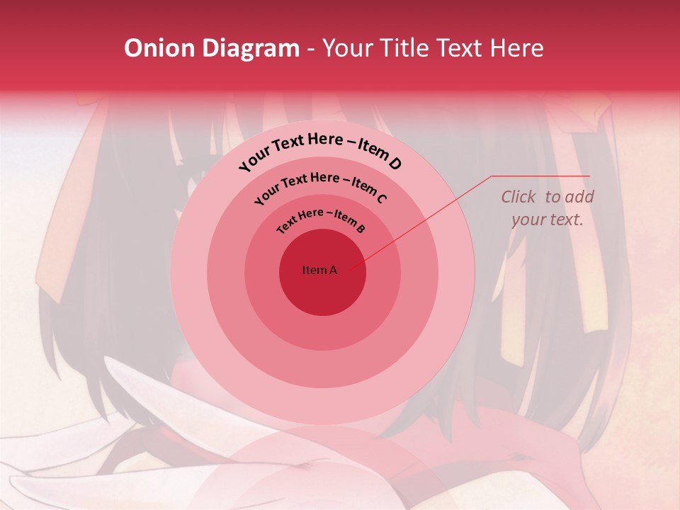 A Anime Girl With A Knife In Her Hand PowerPoint Template