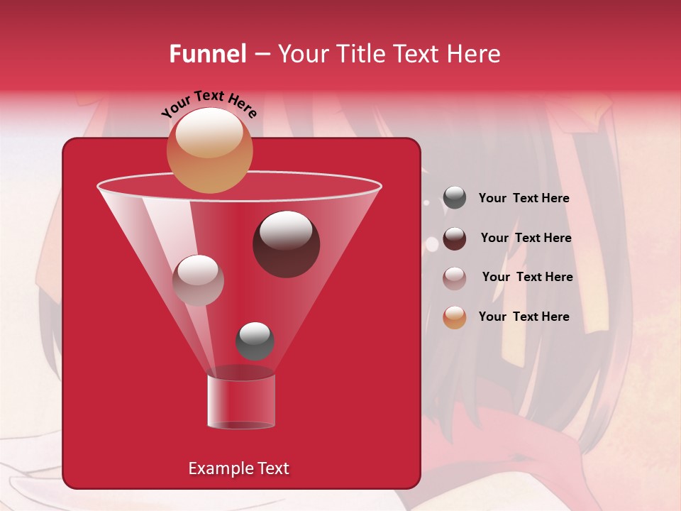 A Anime Girl With A Knife In Her Hand PowerPoint Template