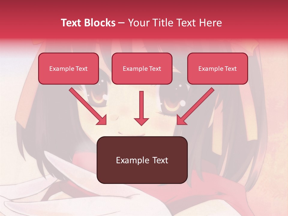 A Anime Girl With A Knife In Her Hand PowerPoint Template