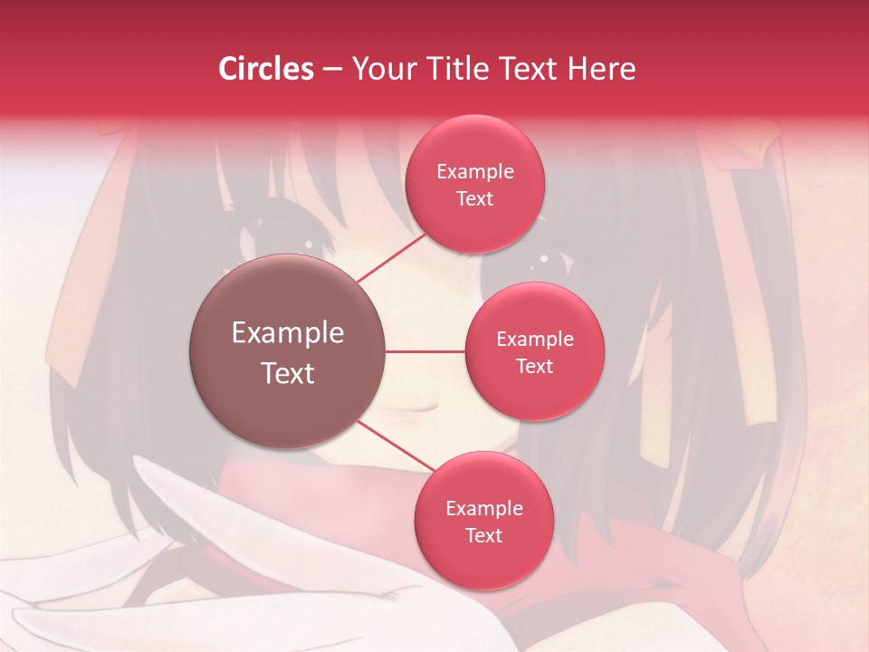 A Anime Girl With A Knife In Her Hand PowerPoint Template