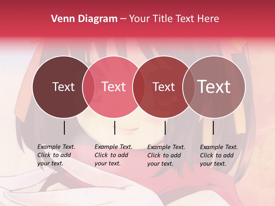 A Anime Girl With A Knife In Her Hand PowerPoint Template