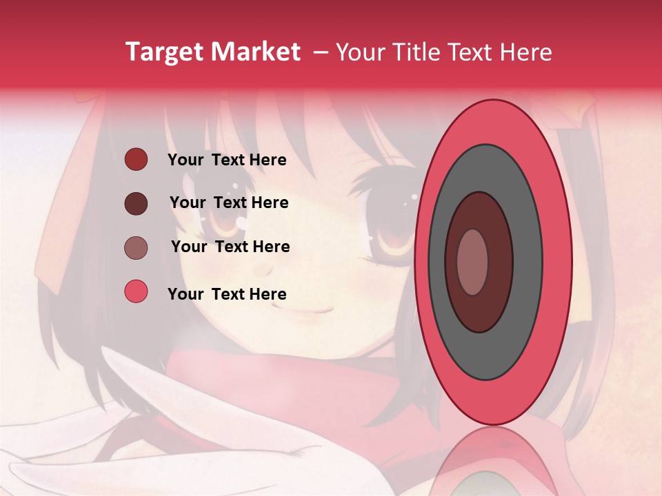 A Anime Girl With A Knife In Her Hand PowerPoint Template