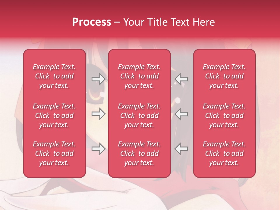 A Anime Girl With A Knife In Her Hand PowerPoint Template