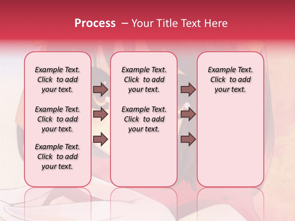 A Anime Girl With A Knife In Her Hand PowerPoint Template