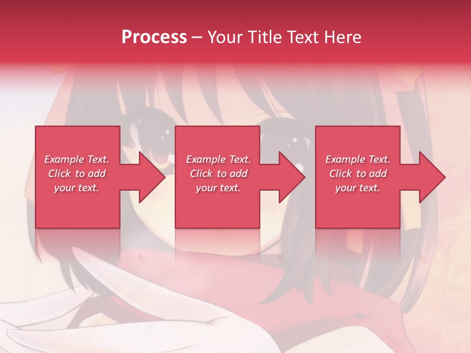 A Anime Girl With A Knife In Her Hand PowerPoint Template
