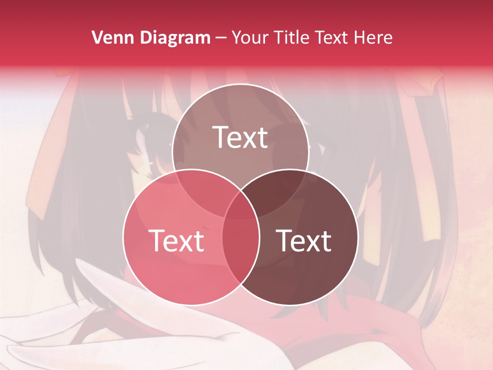 A Anime Girl With A Knife In Her Hand PowerPoint Template