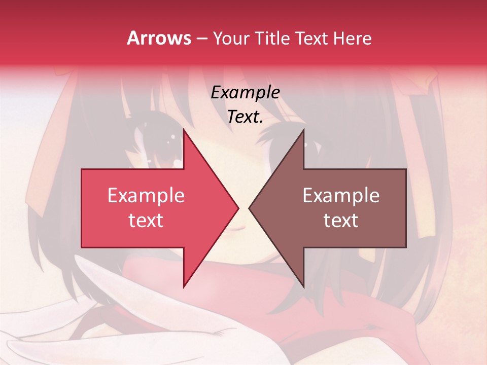 A Anime Girl With A Knife In Her Hand PowerPoint Template