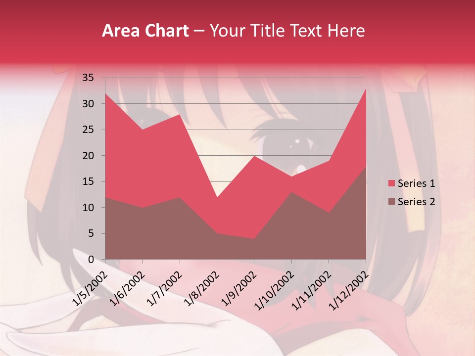 A Anime Girl With A Knife In Her Hand PowerPoint Template