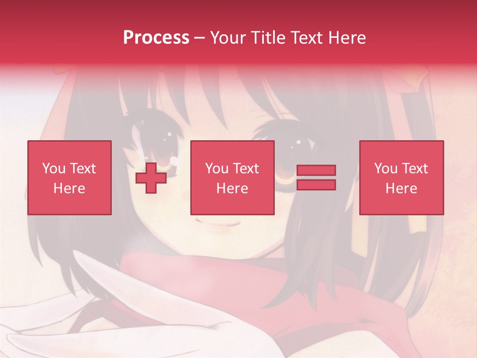 A Anime Girl With A Knife In Her Hand PowerPoint Template