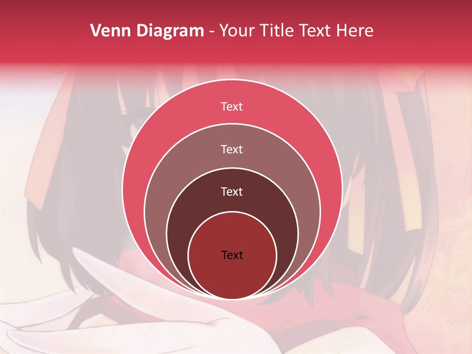 A Anime Girl With A Knife In Her Hand PowerPoint Template