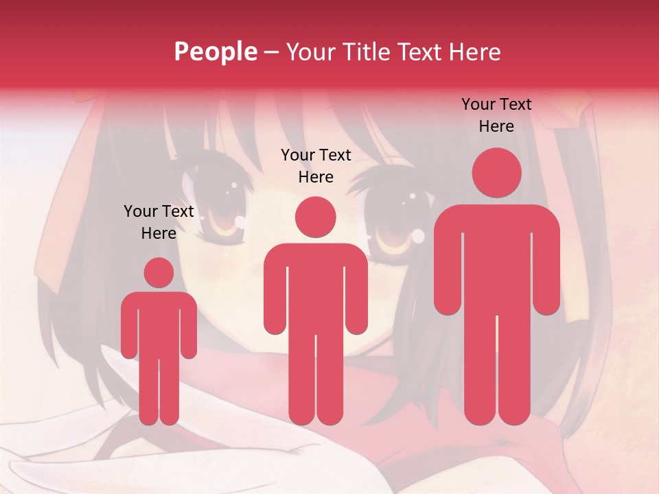 A Anime Girl With A Knife In Her Hand PowerPoint Template