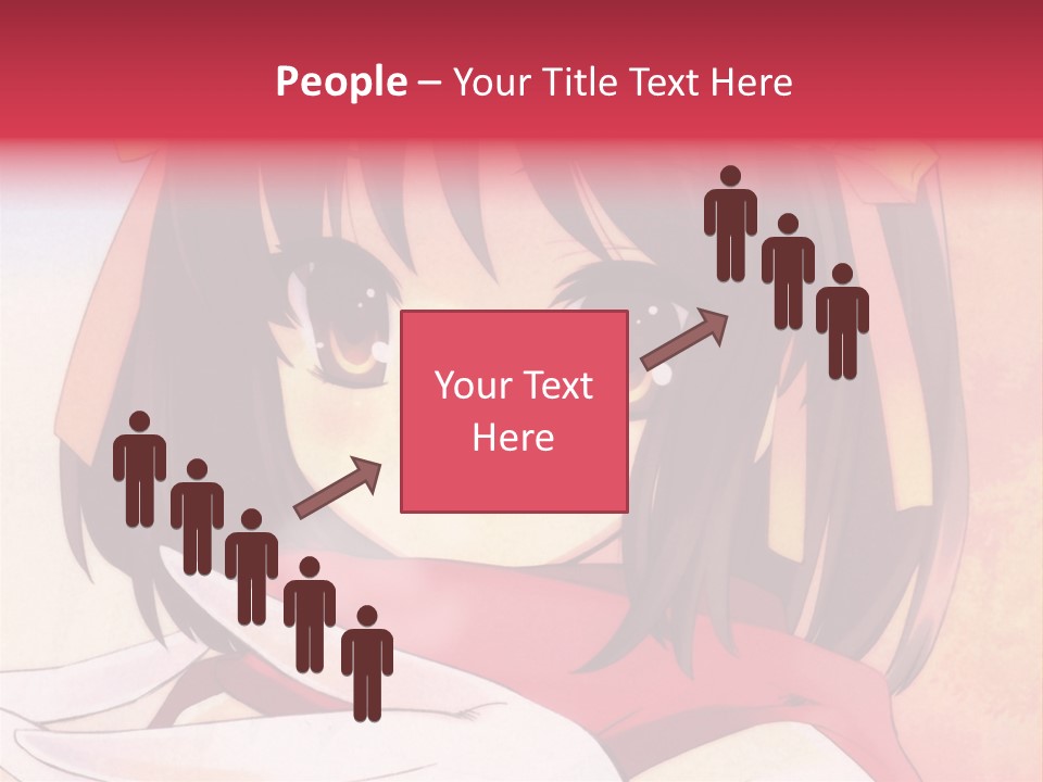 A Anime Girl With A Knife In Her Hand PowerPoint Template