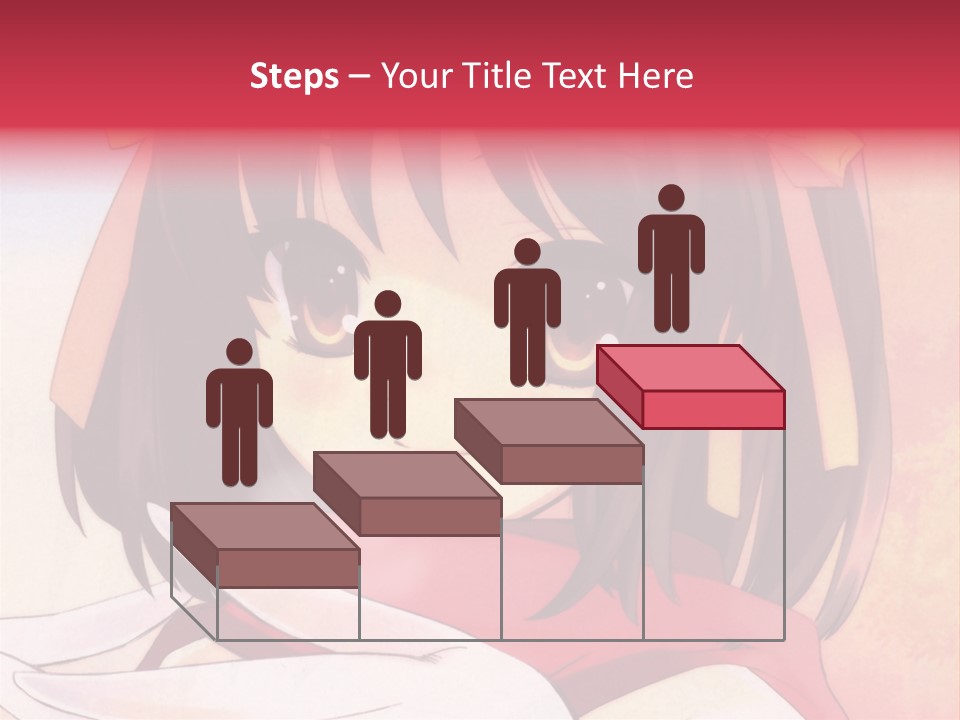 A Anime Girl With A Knife In Her Hand PowerPoint Template