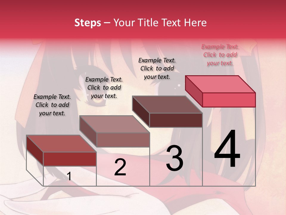 A Anime Girl With A Knife In Her Hand PowerPoint Template