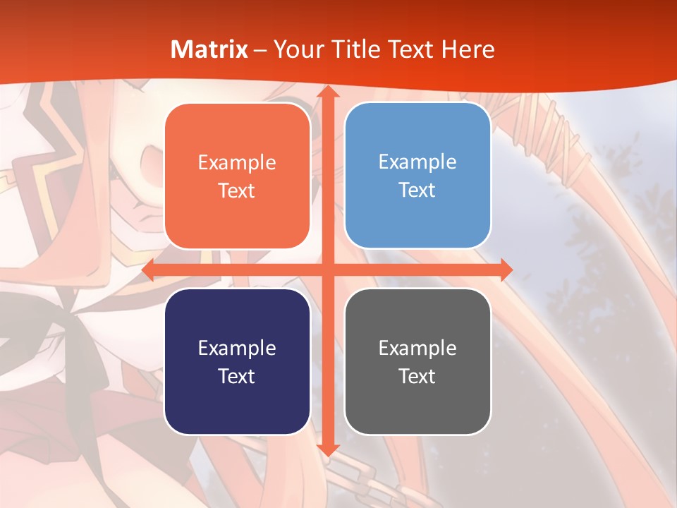 A Girl With Long Hair Is Standing In Front Of A Red Wall PowerPoint Template