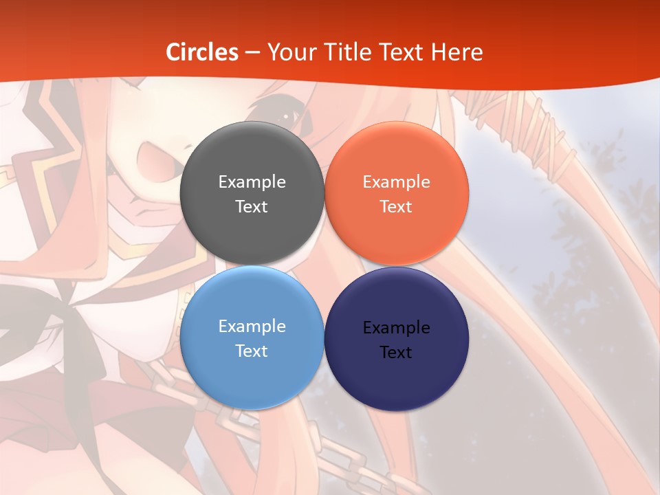 A Girl With Long Hair Is Standing In Front Of A Red Wall PowerPoint Template