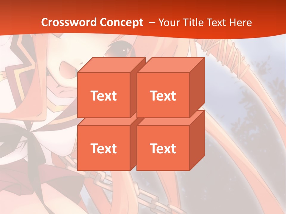 A Girl With Long Hair Is Standing In Front Of A Red Wall PowerPoint Template